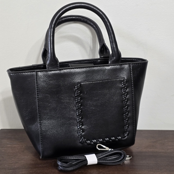 NWOT BCBGMAXAZRIA Whipstitch Mini Shoulder/Handbag Tote Bag - Picture 6 of 9